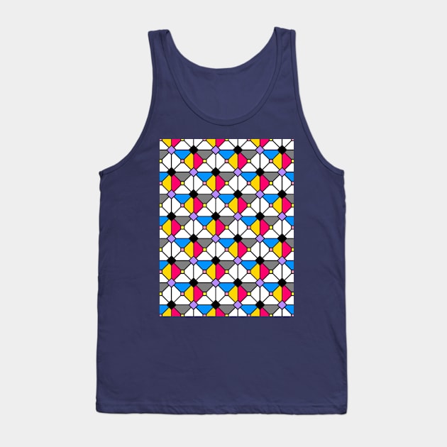 Playing Origami Flower Geometry - Color Floral Play #1 Colorful Tank Top by GrandTartaria